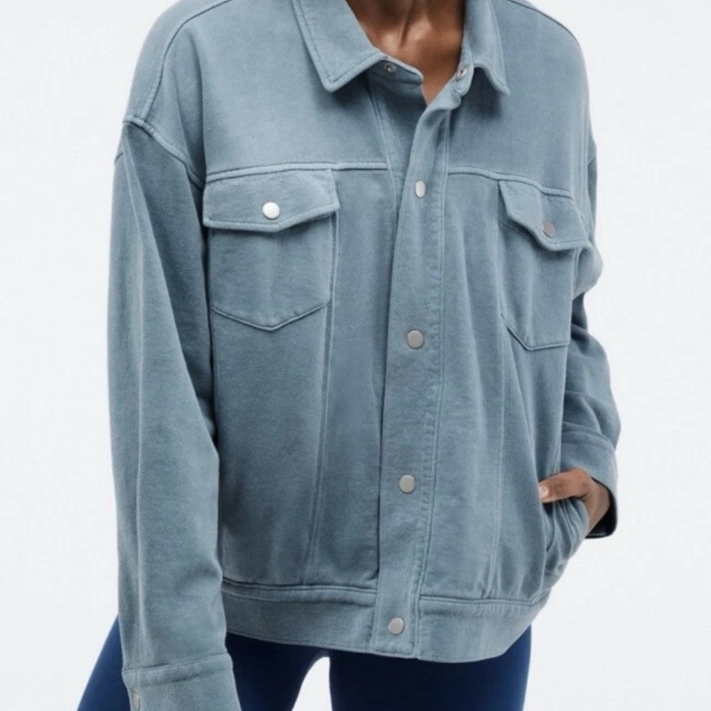 NWT* Fabletics Lara Jacket in blue. Size M